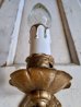 画像5: 1930'S　ビクトリアン　キャンドルソケットランプ　燭台 モチーフ　ろうそく風　ウォールマウントブラケットライト　1灯　ブラス　アイアン　ベアバルブ　アンティーク　ビンテージ