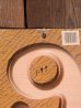 画像2: アンティーク　ハウスナンバープレート　9　パイン木材　デッドストック (2)