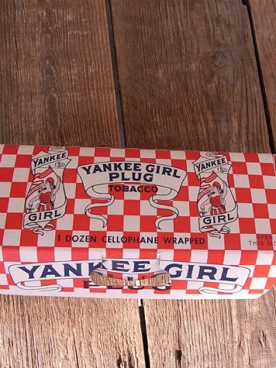 画像4: 1930’S　アンティーク　紙箱　YANKEE GIRL PLUG　タバコ　店舗用装飾品　ビンテージ