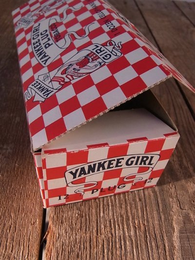 画像4: 1930’S　アンティーク　紙箱　YANKEE GIRL PLUG　その3　タバコ　店舗用装飾品　ビンテージ