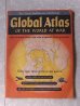 画像1: アンティーク　洋書　Global Atlas OF THE WORLD AT WAR 世界地図　1943-44年ごろ　本　古書 (1)