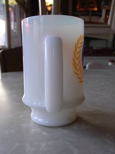画像4: アンティーク　フェデラル　ミルクガラス　マグカップ　MEA 1950-1975　ビンテージ