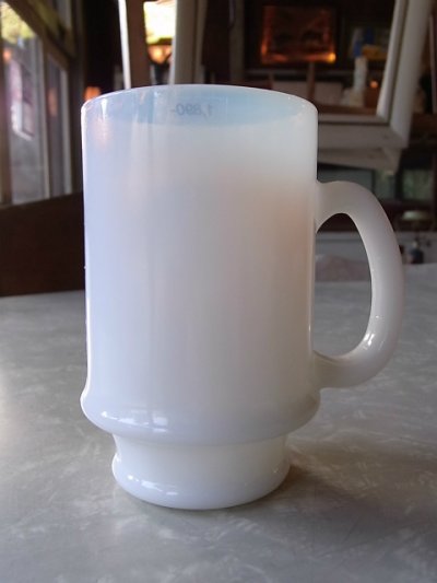 画像3: アンティーク　フェデラル　ミルクガラス　マグカップ　MEA 1950-1975　ビンテージ