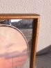 画像3: アンティーク　フレーム付き鏡ミラー　プリント入り　ビンテージ (3)