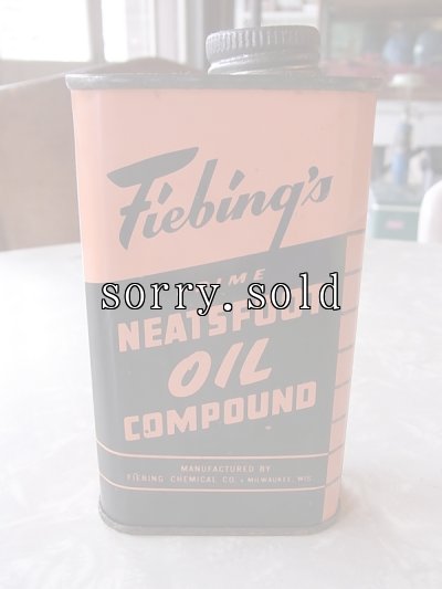 画像3: アンティーク　ティン缶　Fieding's  NEATSFOOT OIL COMPOUND　ビンテージ