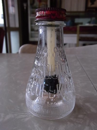 画像1: アンティーク　ガラスボトル瓶　ESQUIRE  Scuff-kote　ビンテージ