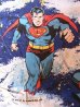 画像1: アンティーク　カーテン　ファブリック　生地　絵柄　スーパーマン　ビンテージ　その1 (1)