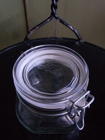 画像2: アンティーク　グラスジャー　保存容器　Fido　ビンテージ