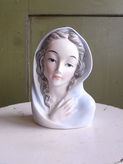 画像2: アンティーク　フラワーベース　オブジェ　聖母マリア　花瓶　ビンテージ