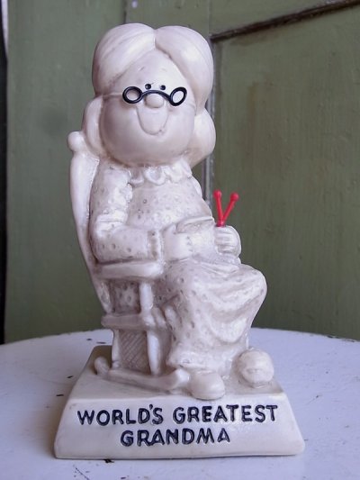 画像1: アンティーク　70's　メッセージドール　WORLD'S GREATEST GRANDMA　人形　大きいサイズ　ビンテージ