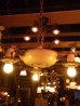 画像1: アンティーク  1920’S　ペンダントランプ　3灯　シーリングライト　装飾　シャンデリア　ビンテージ (1)