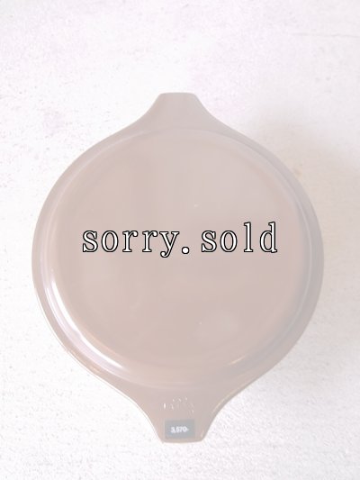 画像2: アンティーク　old PYREX　パイレックス　キャセロール　キャメル＆ブラウン　蓋付き　ビンテージ