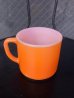 画像2: アンティーク　フェデラル　ミルクガラス　マグカップ　スタッキングマグ　オレンジ　ビンテージ (2)