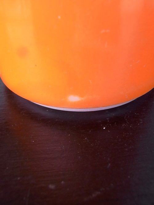 other photographs.3: アンティーク　フェデラル　ミルクガラス　マグカップ　スタッキングマグ　オレンジ　ビンテージ