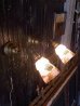 画像1: アンティーク　1920'S　ペア　ビクトリアン　ウォールマウント　ハンドプリント絵柄付フロストシェード　1灯　装飾　2pcs (1)