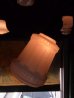 画像3: アンティーク　19世紀後半　ガス灯　改　柄付きフロストガラスシェード　シーリングライト　3灯　3又　アーリーエレクトリック　ビンテージ (3)