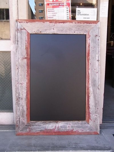 画像1: アンティーク　ブラックボード　黒板　バーンウッド枠　ビンテージ