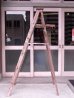 画像2: アンティーク　ウッドステップラダー　ペンキ　シャビー　はしご　木製脚立　超大型　6段　ビンテージ (2)