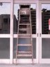 画像5: アンティーク　ウッドステップラダー　ペンキ　シャビー　はしご　木製脚立　超大型　6段　ビンテージ (5)