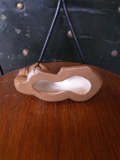 画像5: アンティーク　卓上オブジェ　置物　バセットハウンド　陶器　ビンテージ