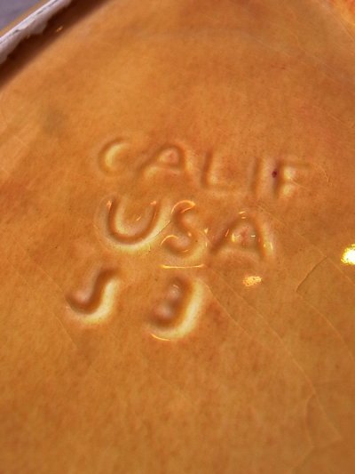 画像3: アンティーク　1960'S　小物入れ　灰皿　陶器　パイナップル　CALIF USA　ビンテージ