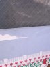 画像2: アンティーク　ファブリックパネル　marushka　壁掛け絵画　ニワトリと花と小屋　シルクスクリーン　ビンテージ (2)