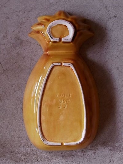 画像2: アンティーク　1960'S　小物入れ　灰皿　陶器　パイナップル　CALIF USA　ビンテージ