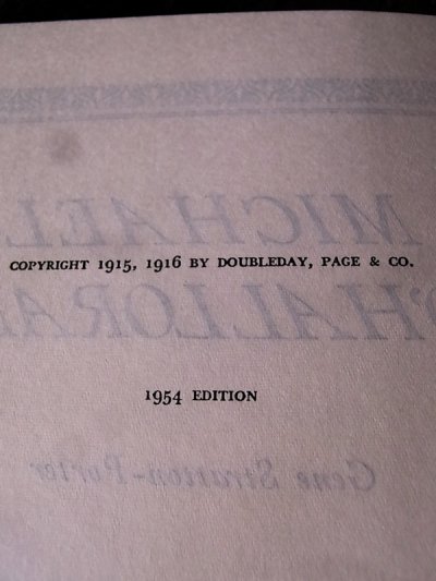 画像4: アンティーク　洋書　MICHAEL O'HALLORAN 1954　本　古書　ビンテージ