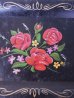 画像4: アンティーク　カルトン　carton　キャッシュトレー　ティントレイ　カーリー　OLD ピンスト　花柄　ブラック　ビンテージ　　　 (4)