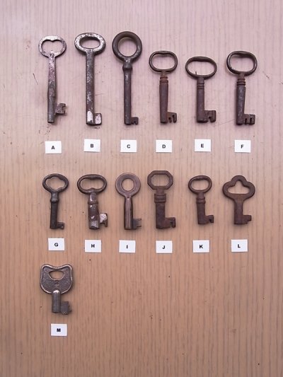 画像1: アンティーク　スケルトンキー　カギ　鍵　ビンテージ