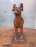 画像2: M様商談中　アンティーク　folkart　オブジェ　ウッド　木彫り　ヤギ　Goat　ビンテージ (2)