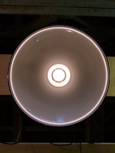 画像3: アンティーク　インダストリアルシーリングライト　ホーローメタルシェード　琺瑯　ペンダントランプ　1灯　グリーン　ビンテージ