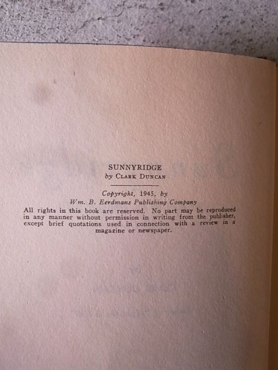 画像4: アンティーク　洋書　SUNNTRIDGE　1945　本　古書　ビンテージ