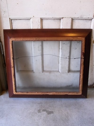 画像2: アンティーク　1920’S　30’S　フレーム　木製フレーム　 額縁　ガラス付き　ビンテージ