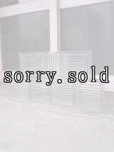 アンティーク　glass block　ガラスブロック　クリアガラス　柄入り　200角ブロック  ビンテージ