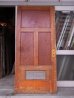 画像1: 1920'S　アンティーク　木製ドア　ベアウッド　アルミルーバー　通気口　ビンテージ (1)