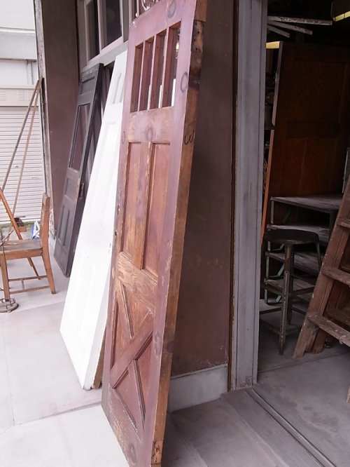 other photographs.2: アンティーク　4分割ガラス窓付木製ドア　ウッド　ビンテージ