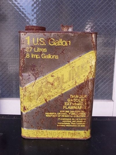 画像3: アンティーク　ティン缶　1ガロン　GASOLINE   ガソリン缶　オイル缶　ビンテージ