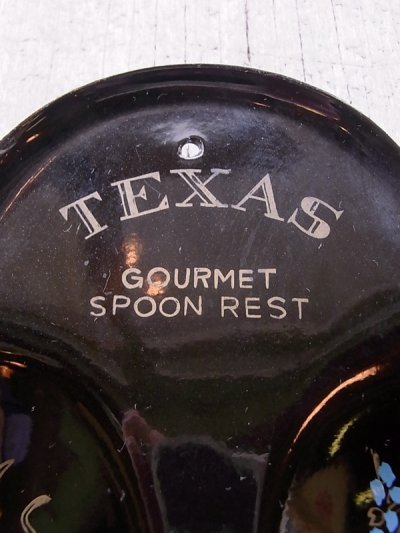 画像4: 1950'S 絵皿　小物入れ　TEXAS　spoon rest　プラスティック　ウォールオーナメント　壁掛け　アンティーク　ビンテージ