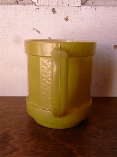 画像4: フェデラル　マグカップ　ミルクガラス　黄緑色　アンティーク　ビンテージ