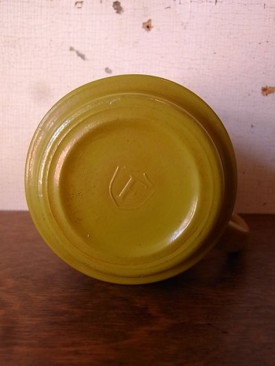 画像5: フェデラル　マグカップ　ミルクガラス　黄緑色　アンティーク　ビンテージ