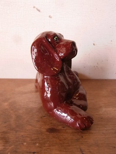 画像2: オブジェ　犬　アイリッシュ・セッター　ラブラドール　レトリバー　陶器　アンティーク　ビンテージ