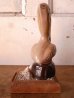 画像4: 鳥　バード　貝殻　PANAMA CITY BEACH　陶器　ウッド　folkart　フォークアート　アンティーク　ビンテージ (4)