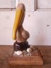 画像2: 鳥　バード　貝殻　PANAMA CITY BEACH　陶器　ウッド　folkart　フォークアート　アンティーク　ビンテージ (2)