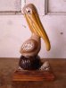 画像3: 鳥　バード　貝殻　PANAMA CITY BEACH　陶器　ウッド　folkart　フォークアート　アンティーク　ビンテージ (3)