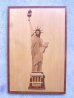 画像1: 自由の女神　N.Y　ニューヨーク　The State of Liberty　ウッド　壁掛け　ウォールオーナメント　folkart　フォークアート　アンティーク　ビンテージ (1)