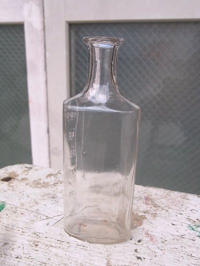 画像1: メディスンボトル　19世紀　瓶　クリアガラス　アンティーク　ビンテージ
