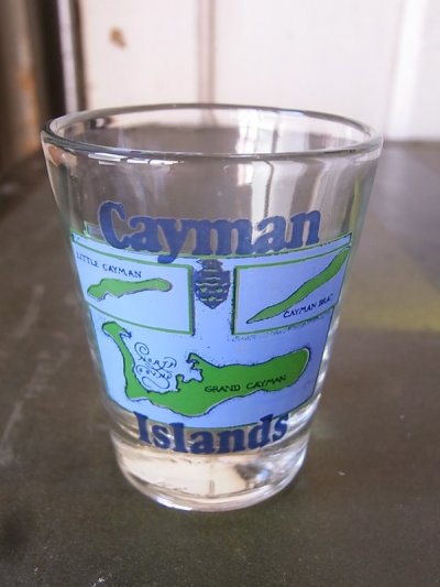 画像1: ショットグラス　shotglass　tequila　CAYMAN ISLANDS　アンティーク　ビンテージ