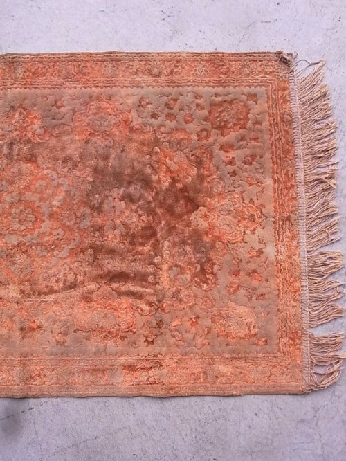 other photographs.2: Moroccan rug　ラグマット　アートラグ　フリンジ　モロッコ製　玄関マット等に　柄　アンティーク　ビンテージ