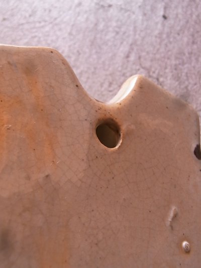 画像3: ミッドセンチュリー　花瓶　フラワーベース　ウッド風　陶器　壁掛け　アンティーク　ビンテージ
